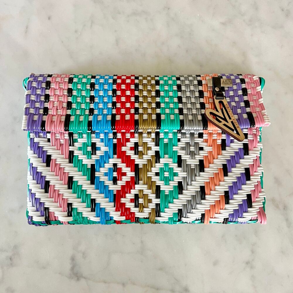 Maria Victoria Boho Multi Color Clutch